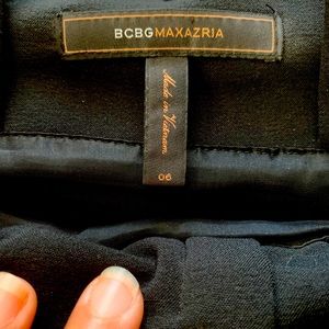 BCBGMaxazria STELLA High Pleated Waist Black Skirt